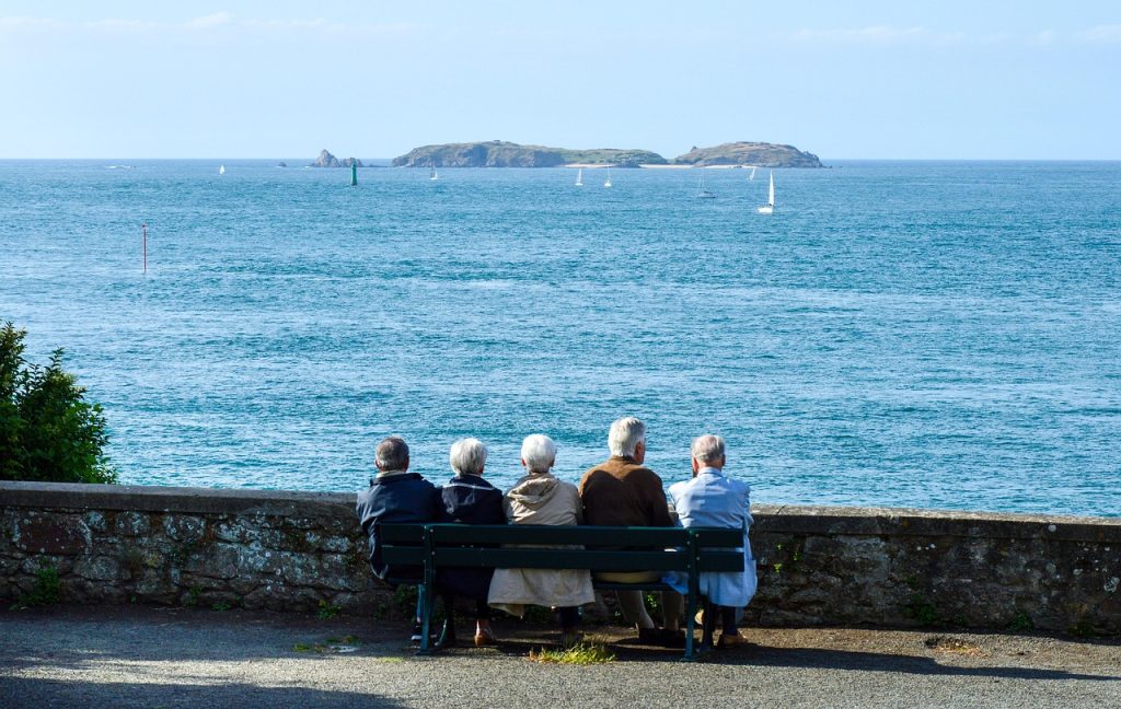 senior, retirement, sea, old, people, happy, together, nature, retired, elder, dream, old age